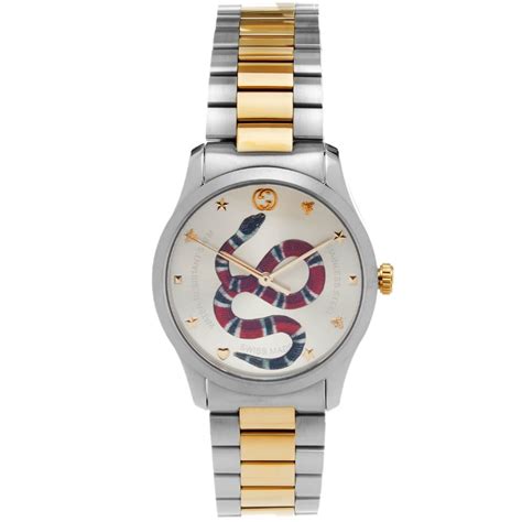 gucci snake watch women's|Gucci snake watch leather.